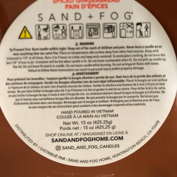 15oz Sand & Fog candle - Picture 4 of 4